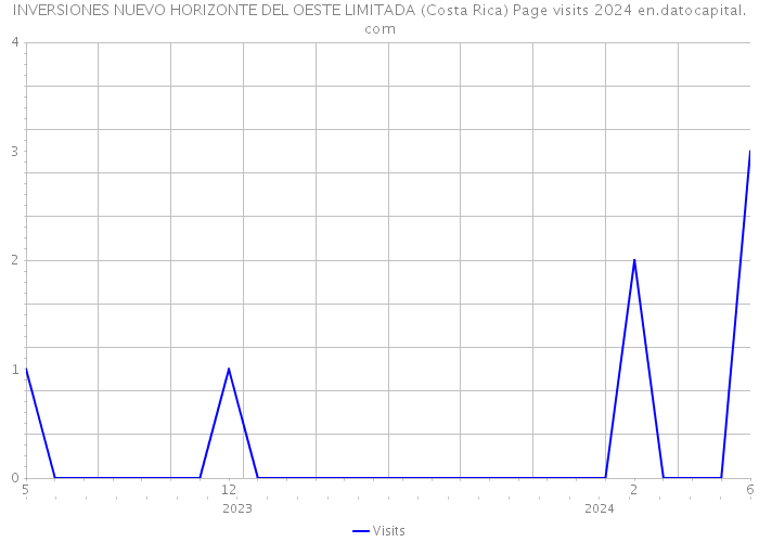 INVERSIONES NUEVO HORIZONTE DEL OESTE LIMITADA (Costa Rica) Page visits 2024 
