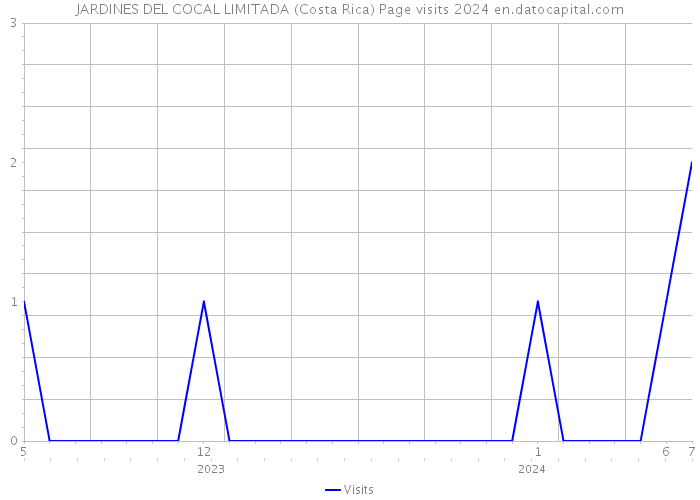 JARDINES DEL COCAL LIMITADA (Costa Rica) Page visits 2024 