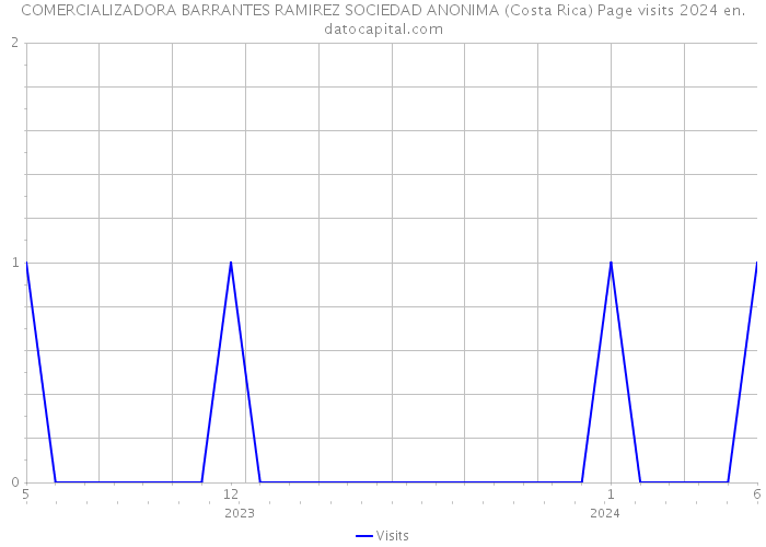 COMERCIALIZADORA BARRANTES RAMIREZ SOCIEDAD ANONIMA (Costa Rica) Page visits 2024 