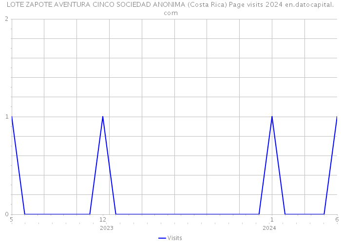 LOTE ZAPOTE AVENTURA CINCO SOCIEDAD ANONIMA (Costa Rica) Page visits 2024 