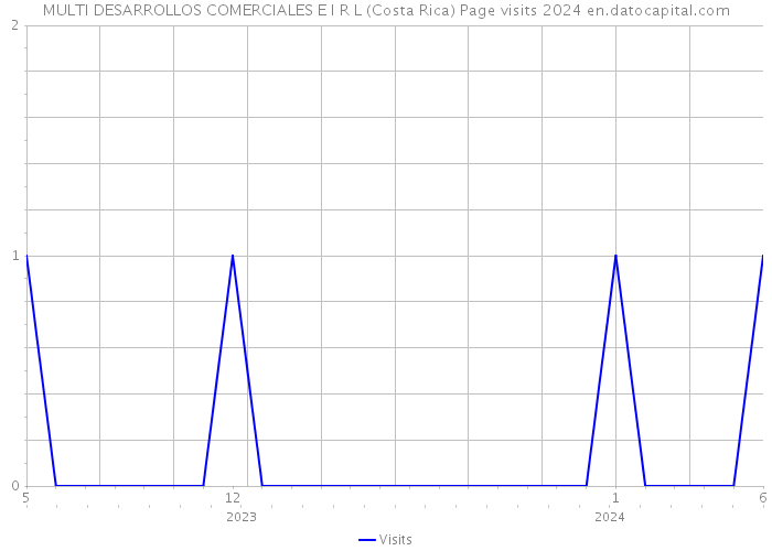 MULTI DESARROLLOS COMERCIALES E I R L (Costa Rica) Page visits 2024 