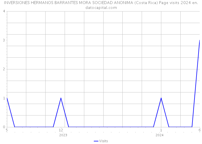 INVERSIONES HERMANOS BARRANTES MORA SOCIEDAD ANONIMA (Costa Rica) Page visits 2024 