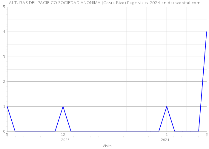 ALTURAS DEL PACIFICO SOCIEDAD ANONIMA (Costa Rica) Page visits 2024 