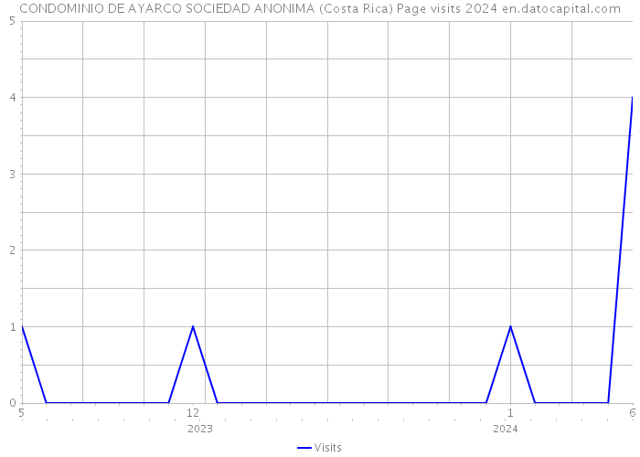 CONDOMINIO DE AYARCO SOCIEDAD ANONIMA (Costa Rica) Page visits 2024 