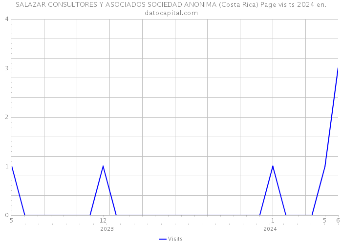 SALAZAR CONSULTORES Y ASOCIADOS SOCIEDAD ANONIMA (Costa Rica) Page visits 2024 