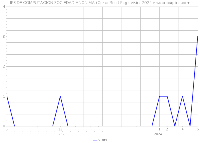 IPS DE COMPUTACION SOCIEDAD ANONIMA (Costa Rica) Page visits 2024 