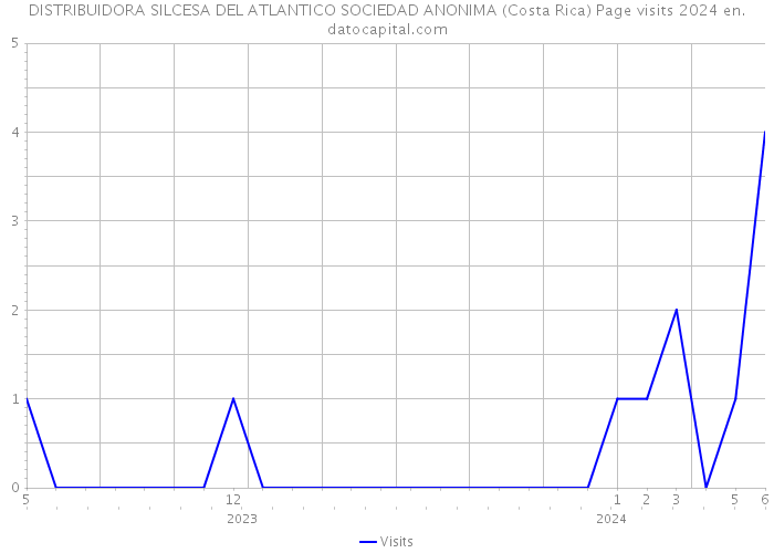 DISTRIBUIDORA SILCESA DEL ATLANTICO SOCIEDAD ANONIMA (Costa Rica) Page visits 2024 