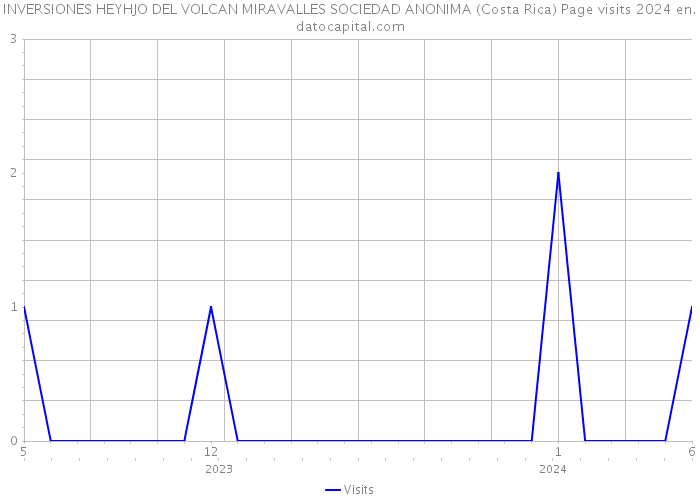 INVERSIONES HEYHJO DEL VOLCAN MIRAVALLES SOCIEDAD ANONIMA (Costa Rica) Page visits 2024 