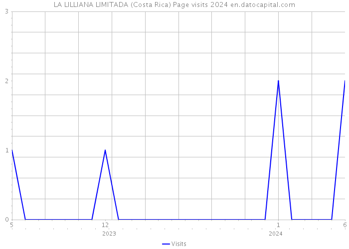 LA LILLIANA LIMITADA (Costa Rica) Page visits 2024 