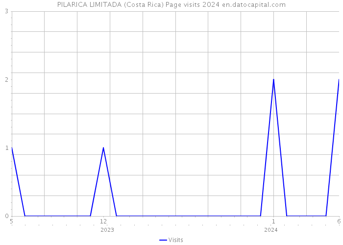 PILARICA LIMITADA (Costa Rica) Page visits 2024 