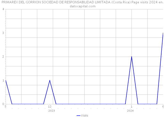 PRIMAREX DEL GORRION SOCIEDAD DE RESPONSABILIDAD LIMITADA (Costa Rica) Page visits 2024 