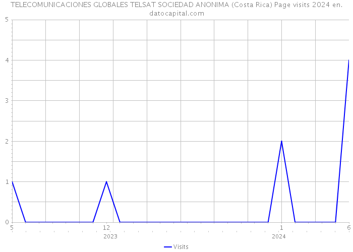 TELECOMUNICACIONES GLOBALES TELSAT SOCIEDAD ANONIMA (Costa Rica) Page visits 2024 