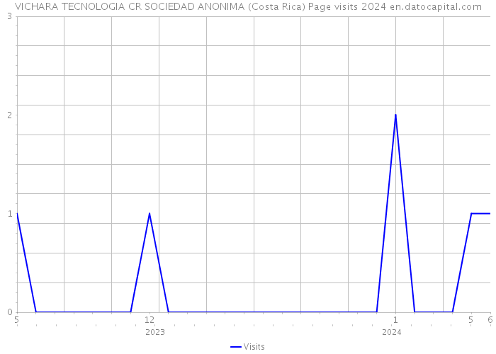 VICHARA TECNOLOGIA CR SOCIEDAD ANONIMA (Costa Rica) Page visits 2024 