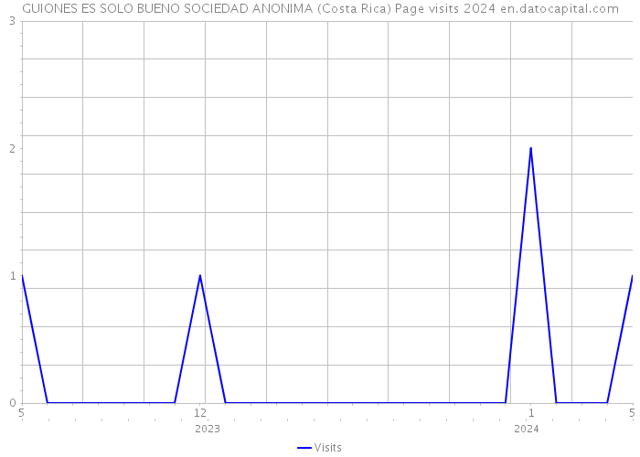 GUIONES ES SOLO BUENO SOCIEDAD ANONIMA (Costa Rica) Page visits 2024 