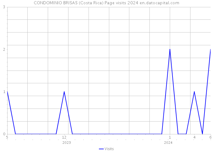 CONDOMINIO BRISAS (Costa Rica) Page visits 2024 