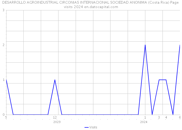 DESARROLLO AGROINDUSTRIAL CIRCONIAS INTERNACIONAL SOCIEDAD ANONIMA (Costa Rica) Page visits 2024 