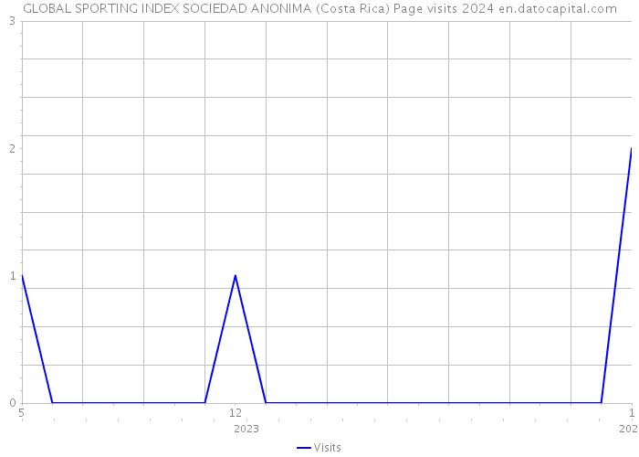 GLOBAL SPORTING INDEX SOCIEDAD ANONIMA (Costa Rica) Page visits 2024 