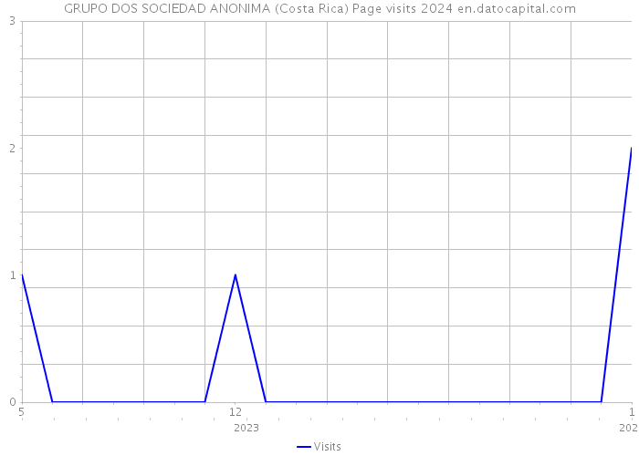 GRUPO DOS SOCIEDAD ANONIMA (Costa Rica) Page visits 2024 