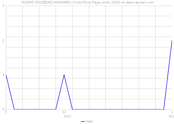 VIGARO SOCIEDAD ANONIMA (Costa Rica) Page visits 2024 