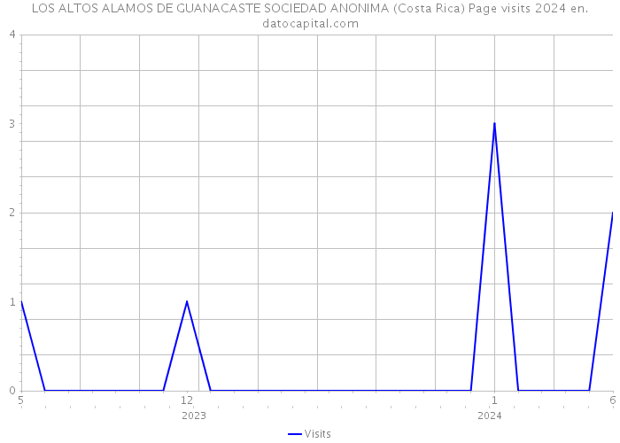 LOS ALTOS ALAMOS DE GUANACASTE SOCIEDAD ANONIMA (Costa Rica) Page visits 2024 