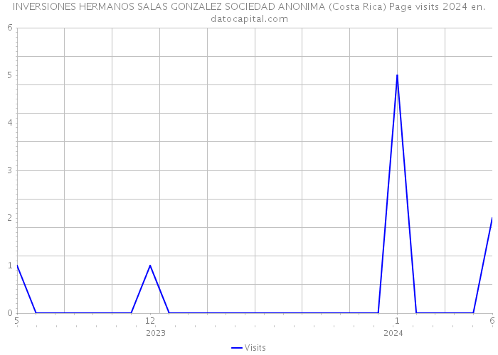 INVERSIONES HERMANOS SALAS GONZALEZ SOCIEDAD ANONIMA (Costa Rica) Page visits 2024 