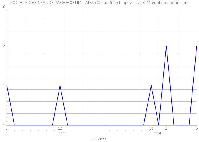 SOCIEDAD HERMANOS PACHECO LIMITADA (Costa Rica) Page visits 2024 