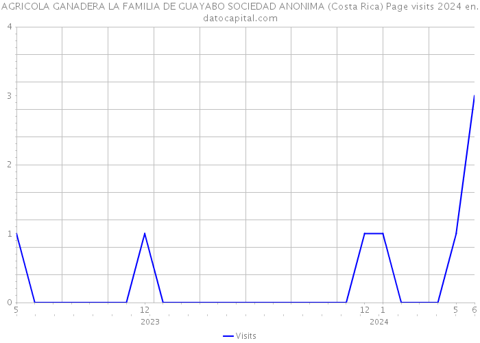 AGRICOLA GANADERA LA FAMILIA DE GUAYABO SOCIEDAD ANONIMA (Costa Rica) Page visits 2024 