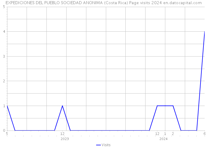 EXPEDICIONES DEL PUEBLO SOCIEDAD ANONIMA (Costa Rica) Page visits 2024 