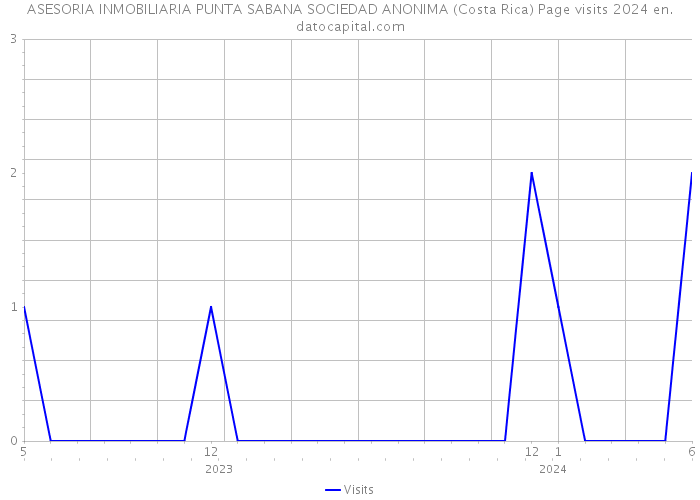 ASESORIA INMOBILIARIA PUNTA SABANA SOCIEDAD ANONIMA (Costa Rica) Page visits 2024 
