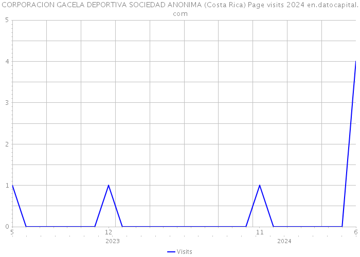 CORPORACION GACELA DEPORTIVA SOCIEDAD ANONIMA (Costa Rica) Page visits 2024 
