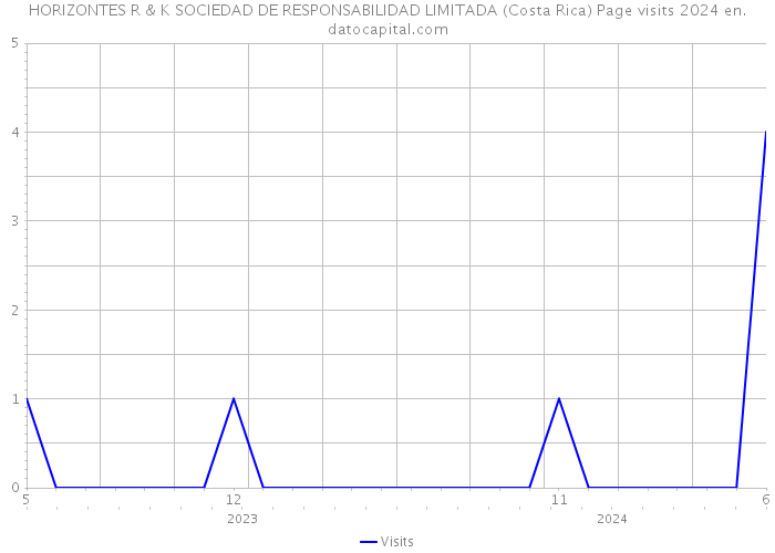 HORIZONTES R & K SOCIEDAD DE RESPONSABILIDAD LIMITADA (Costa Rica) Page visits 2024 