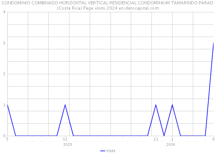 CONDOMINIO COMBINADO HORIZONTAL VERTICAL RESIDENCIAL CONDOMINIUM TAMARINDO PARAD (Costa Rica) Page visits 2024 
