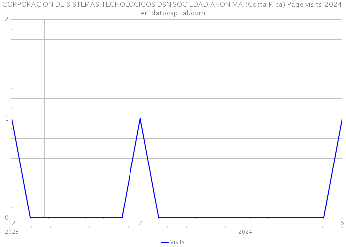CORPORACION DE SISTEMAS TECNOLOGICOS DSN SOCIEDAD ANONIMA (Costa Rica) Page visits 2024 