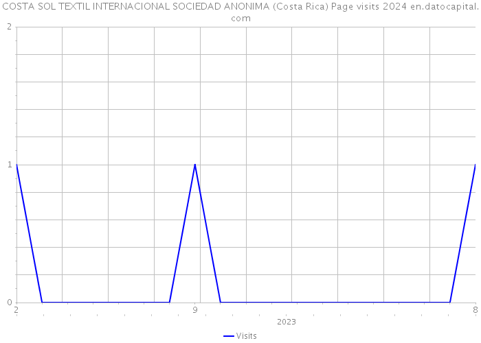COSTA SOL TEXTIL INTERNACIONAL SOCIEDAD ANONIMA (Costa Rica) Page visits 2024 