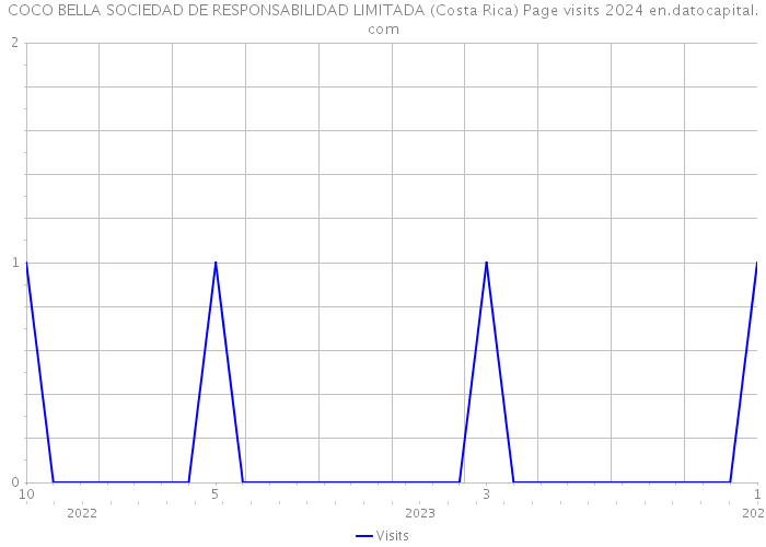 COCO BELLA SOCIEDAD DE RESPONSABILIDAD LIMITADA (Costa Rica) Page visits 2024 