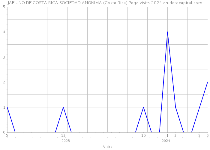 JAE UNO DE COSTA RICA SOCIEDAD ANONIMA (Costa Rica) Page visits 2024 