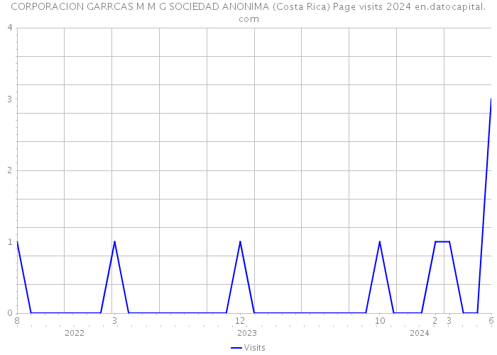 CORPORACION GARRCAS M M G SOCIEDAD ANONIMA (Costa Rica) Page visits 2024 