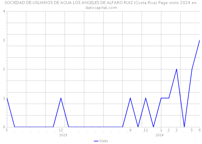 SOCIEDAD DE USUARIOS DE AGUA LOS ANGELES DE ALFARO RUIZ (Costa Rica) Page visits 2024 