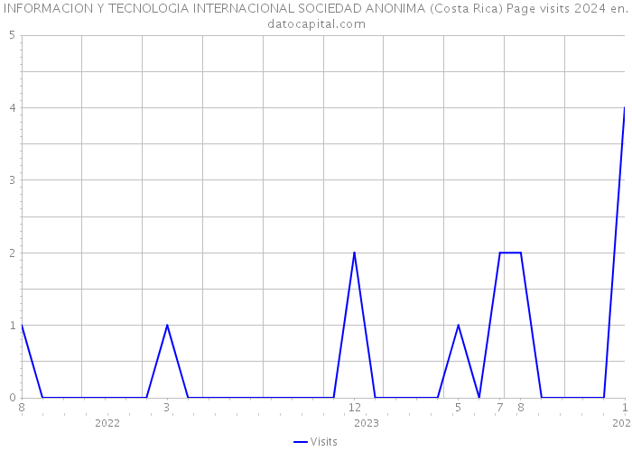 INFORMACION Y TECNOLOGIA INTERNACIONAL SOCIEDAD ANONIMA (Costa Rica) Page visits 2024 