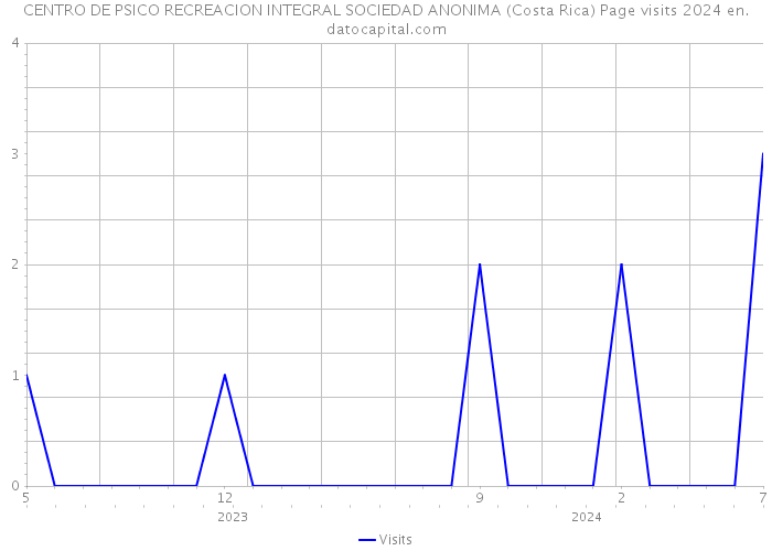 CENTRO DE PSICO RECREACION INTEGRAL SOCIEDAD ANONIMA (Costa Rica) Page visits 2024 