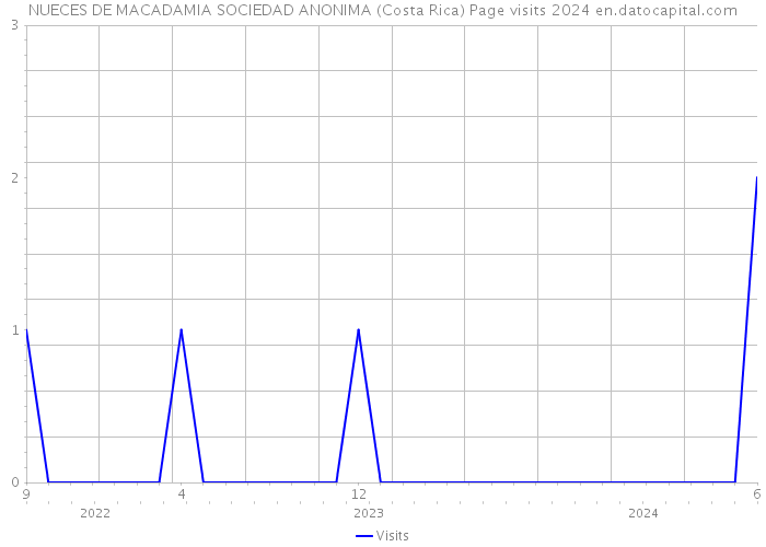 NUECES DE MACADAMIA SOCIEDAD ANONIMA (Costa Rica) Page visits 2024 