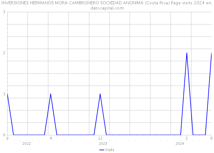 INVERSIONES HERMANOS MORA CAMBRONERO SOCIEDAD ANONIMA (Costa Rica) Page visits 2024 