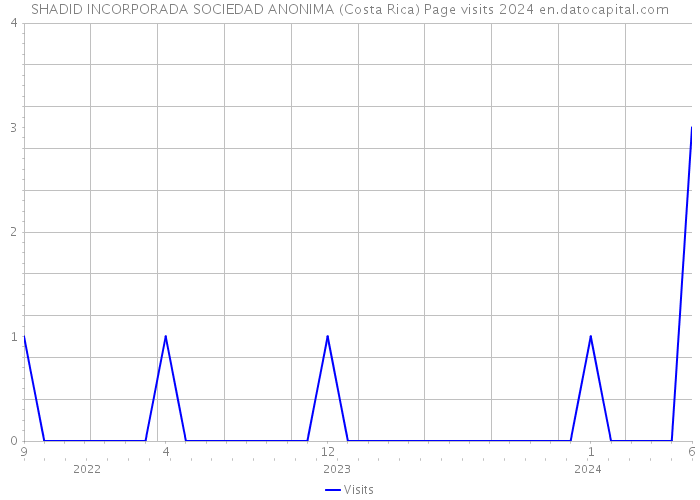 SHADID INCORPORADA SOCIEDAD ANONIMA (Costa Rica) Page visits 2024 