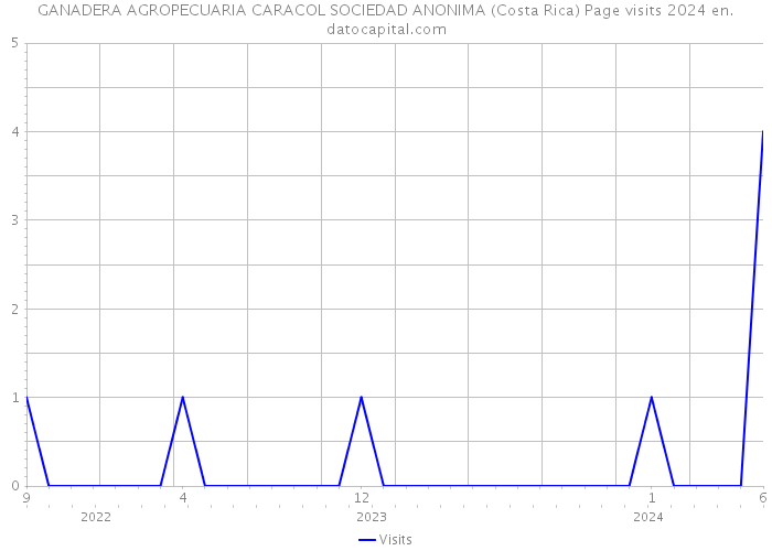GANADERA AGROPECUARIA CARACOL SOCIEDAD ANONIMA (Costa Rica) Page visits 2024 