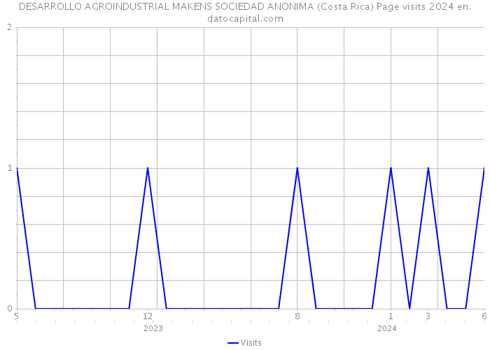 DESARROLLO AGROINDUSTRIAL MAKENS SOCIEDAD ANONIMA (Costa Rica) Page visits 2024 