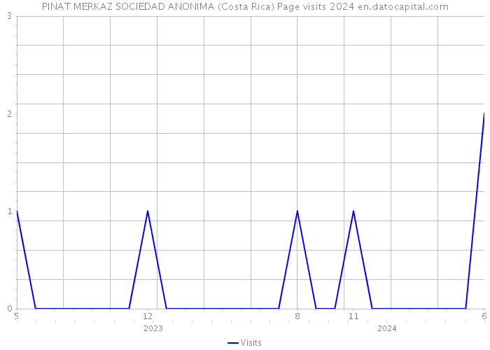 PINAT MERKAZ SOCIEDAD ANONIMA (Costa Rica) Page visits 2024 