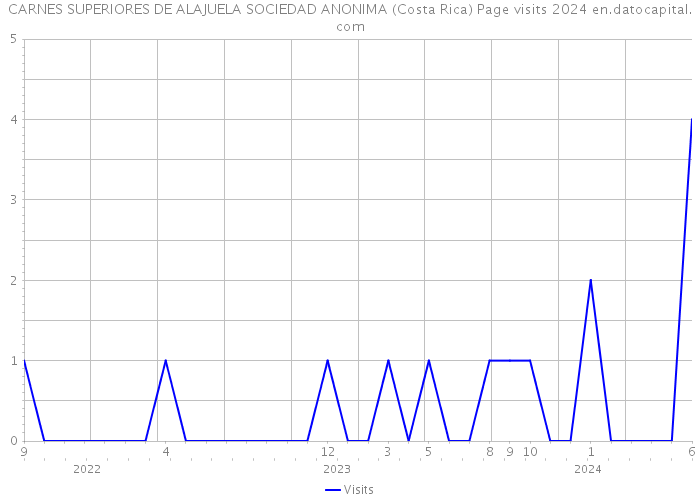 CARNES SUPERIORES DE ALAJUELA SOCIEDAD ANONIMA (Costa Rica) Page visits 2024 