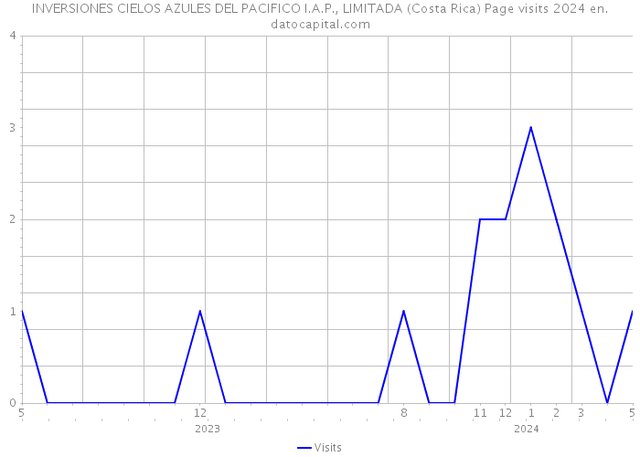 INVERSIONES CIELOS AZULES DEL PACIFICO I.A.P., LIMITADA (Costa Rica) Page visits 2024 