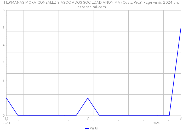 HERMANAS MORA GONZALEZ Y ASOCIADOS SOCIEDAD ANONIMA (Costa Rica) Page visits 2024 