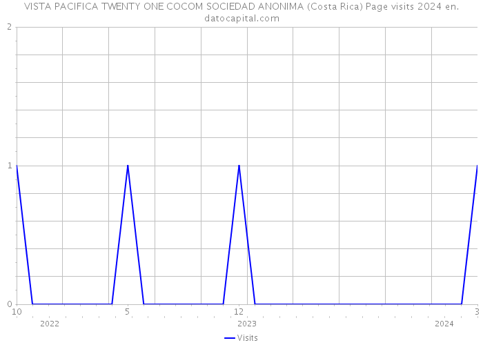 VISTA PACIFICA TWENTY ONE COCOM SOCIEDAD ANONIMA (Costa Rica) Page visits 2024 